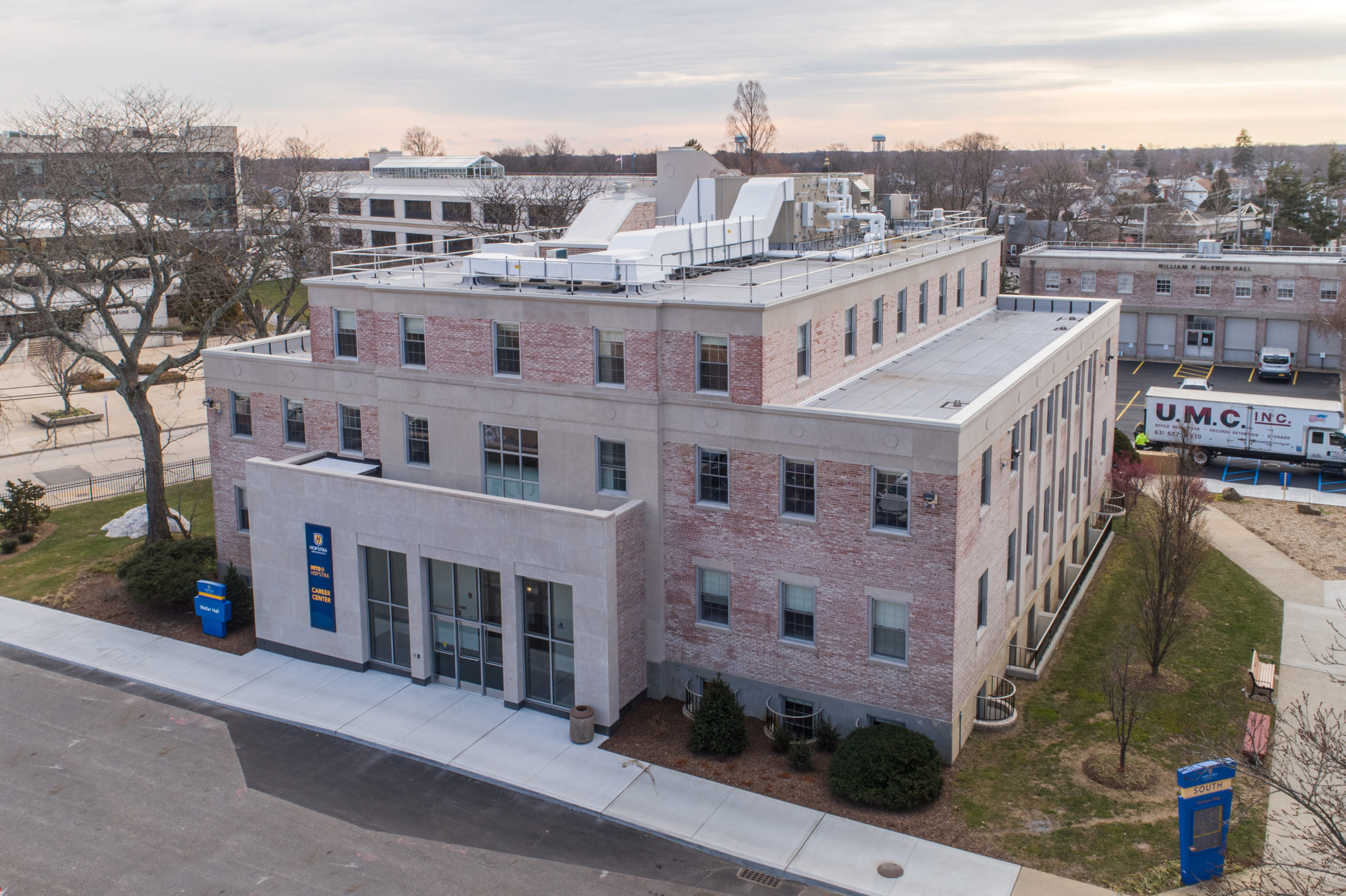 Hofstra Weller Hall Mill Brook Fire Protection